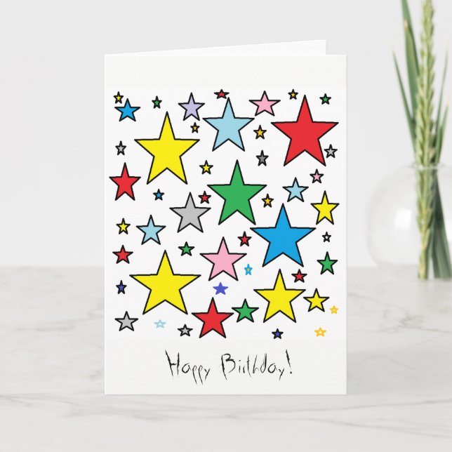 Tarjeta feliz de cumpleaños (Anverso)