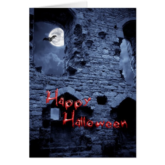 Tarjeta feliz de Halloween (Frente)