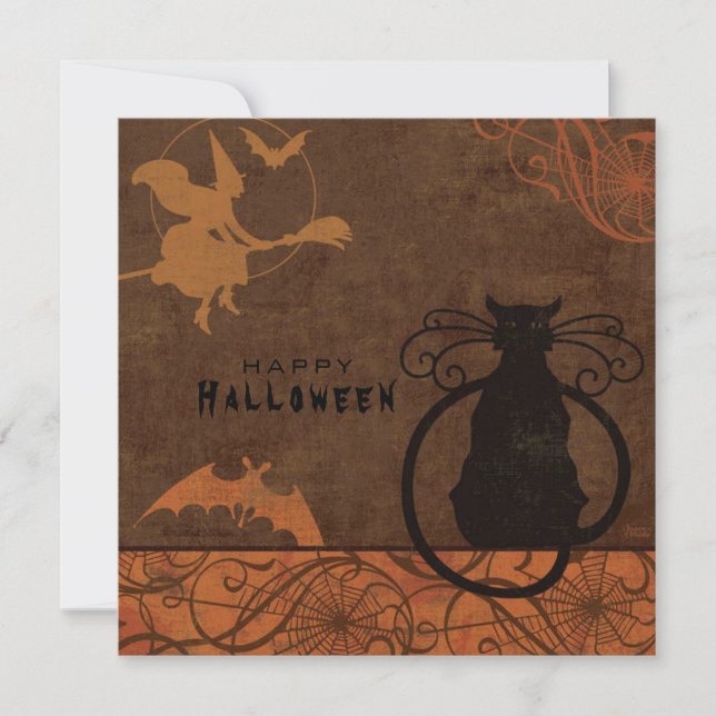 Tarjeta feliz de Halloween (Anverso)