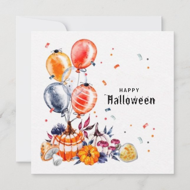 Tarjeta feliz de Halloween (Anverso)