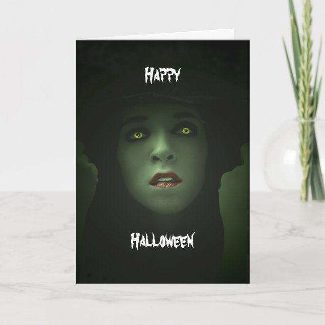 Tarjeta feliz de Halloween (Anverso)
