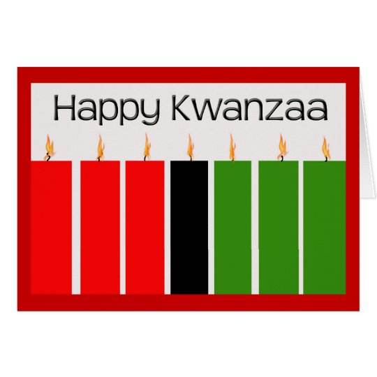 Tarjeta feliz de Kwanzaa