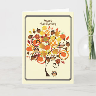 Tarjeta feliz de la acción de gracias