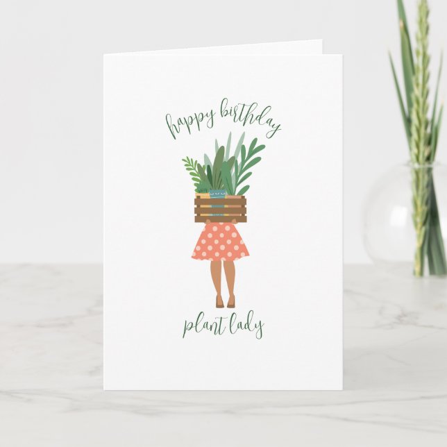 Tarjeta feliz de la dama de cumpleaños (Anverso)