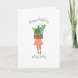 Tarjeta feliz de la dama de cumpleaños