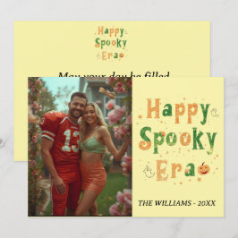 Tarjeta feliz de la era de Spooky, halloween de fo