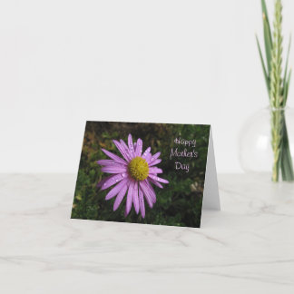 Tarjeta feliz de la flor del día de madre