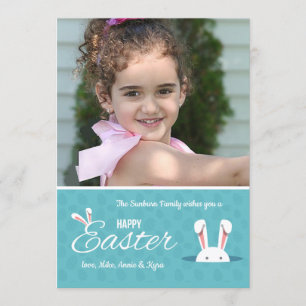 Tarjeta feliz de la foto de Pascua
