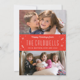 Tarjeta feliz de la foto del día de fiesta de la