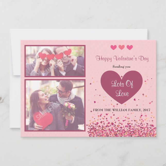 Tarjeta feliz de la foto del el día de San (Anverso)