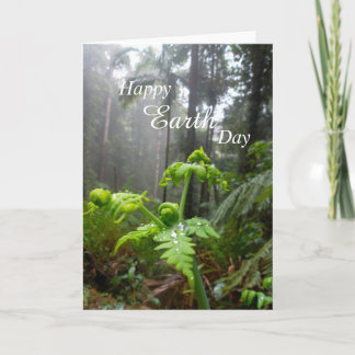 Tarjeta feliz de la selva tropical del Día de la