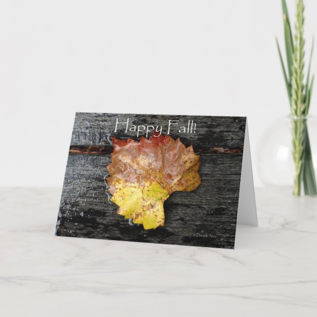 Tarjeta Feliz de Otoño (Anverso)