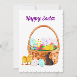 Tarjeta feliz de Pascua