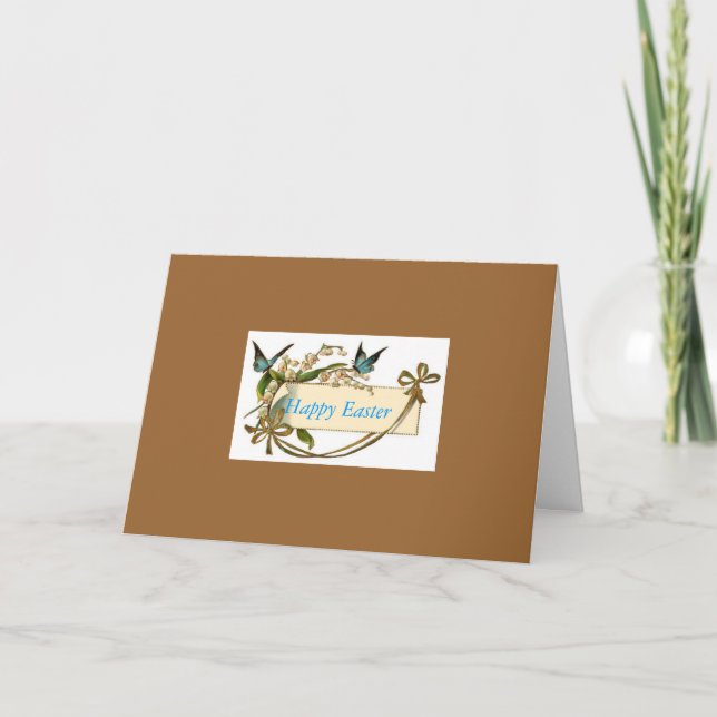 Tarjeta feliz de Pascua (Anverso)