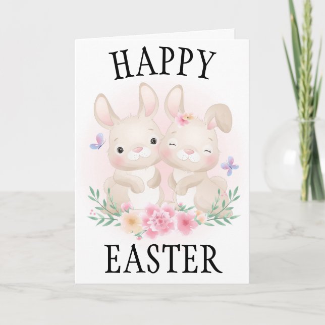 Tarjeta feliz de Pascua (Anverso)