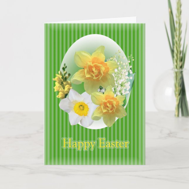 Tarjeta feliz de Pascua (Anverso)