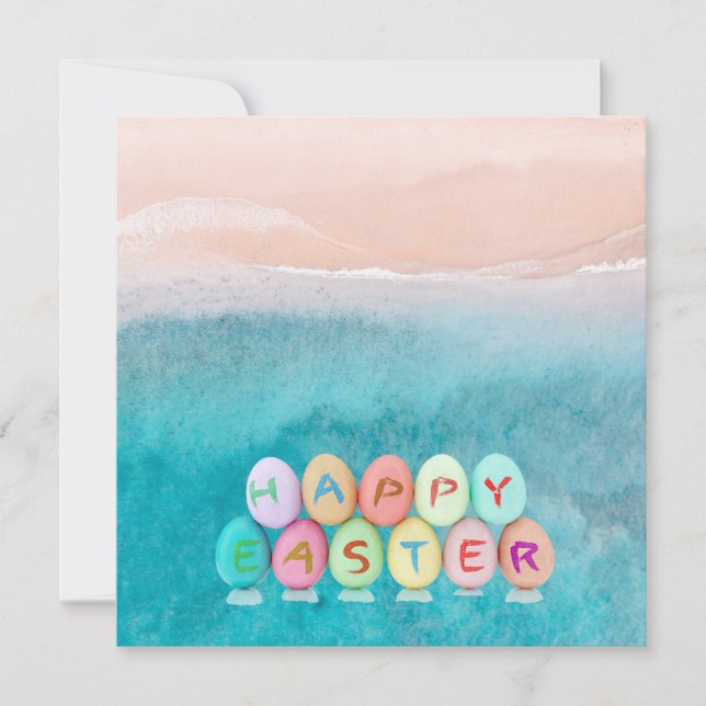 Tarjeta feliz de Pascua (Anverso)