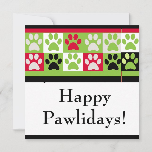 Tarjeta feliz de Pawlidays (Anverso)