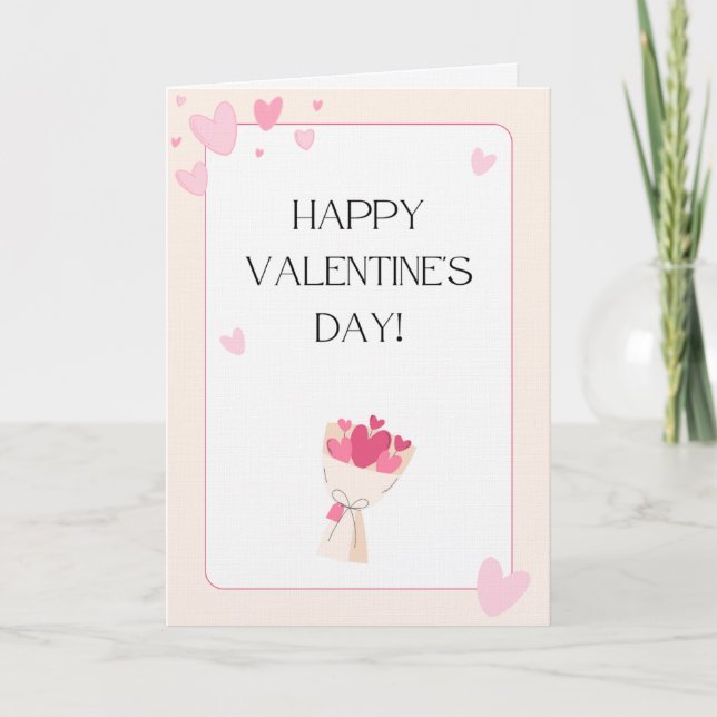 Tarjeta Feliz de San Valentín (Anverso)