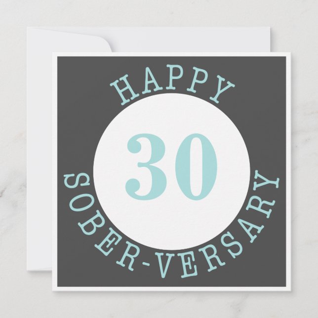 Tarjeta feliz de sober-versario (Anverso)