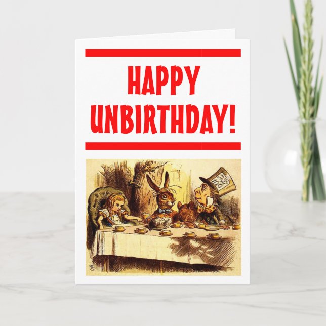 Tarjeta feliz de Unbirthday (Anverso)