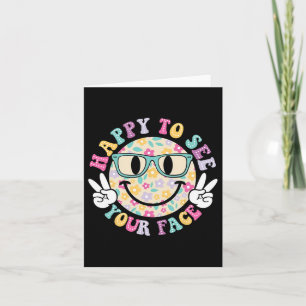 Tarjeta Feliz De Ver A Tu Profesora De Cara Volver A La Es