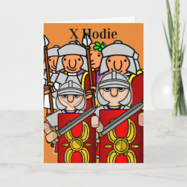 Tarjeta Feliz décimo cumpleaños de César y su Legión