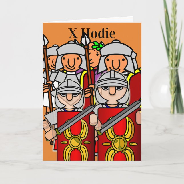 Tarjeta Feliz décimo cumpleaños de César y su Legión (Anverso)