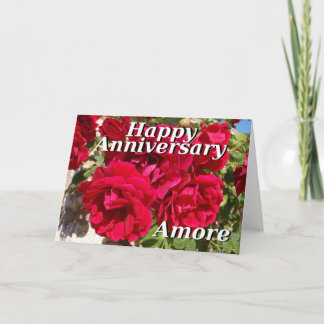 Tarjeta feliz del aniversario