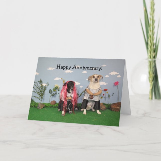 Tarjeta feliz del aniversario (Anverso)