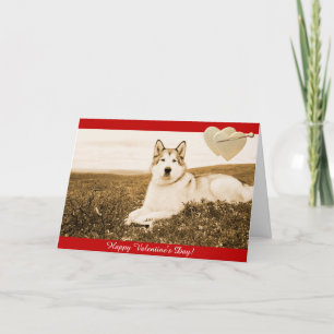 Tarjeta feliz del corazón del el día de San