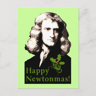 Tarjeta feliz del día de fiesta de Newtonmas