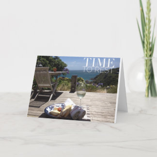 Tarjeta feliz del día de fiesta/del retiro