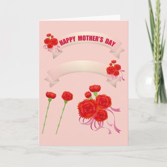 Tarjeta feliz del día de la madre (Anverso)