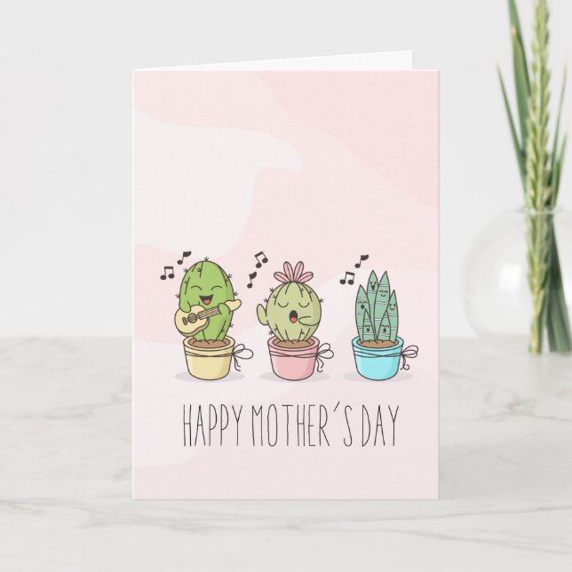 Tarjeta feliz del día de la madre (Anverso)