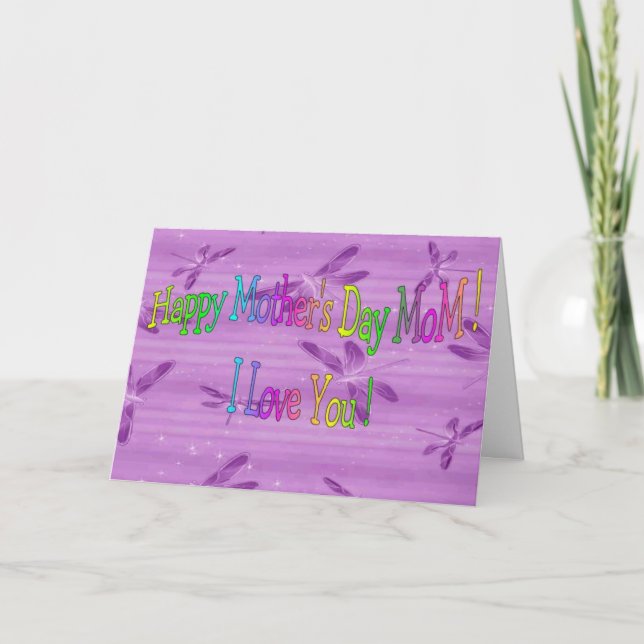 Tarjeta feliz del día de la madre (Anverso)