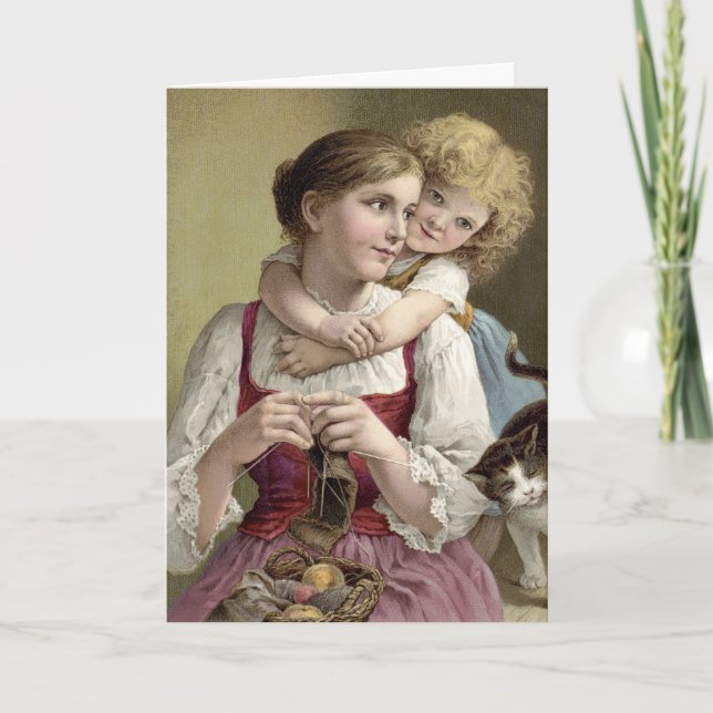 Tarjeta feliz del día de la madre (Anverso)