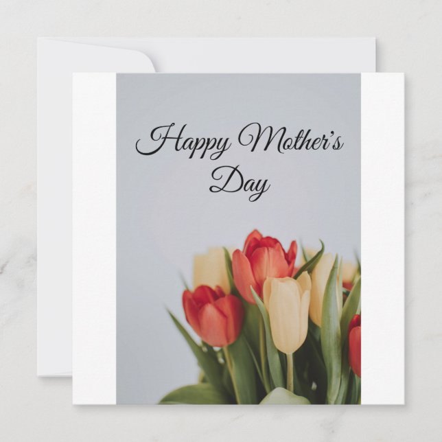 Tarjeta feliz del día de la madre (Anverso)