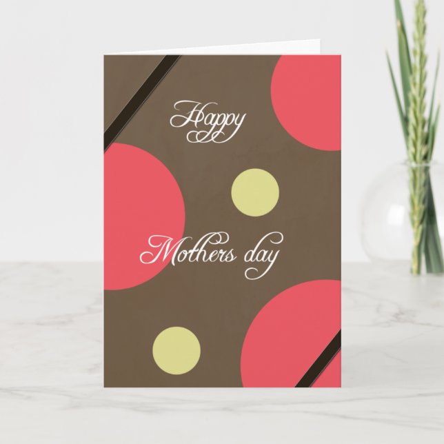 Tarjeta feliz del día de la madre (Anverso)