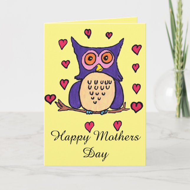 Tarjeta feliz del Día de la Madre (Anverso)