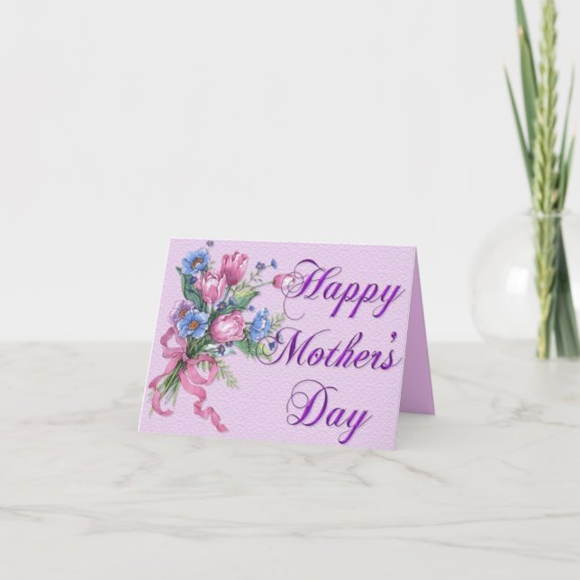 Tarjeta feliz del Día de la Madre (Anverso)