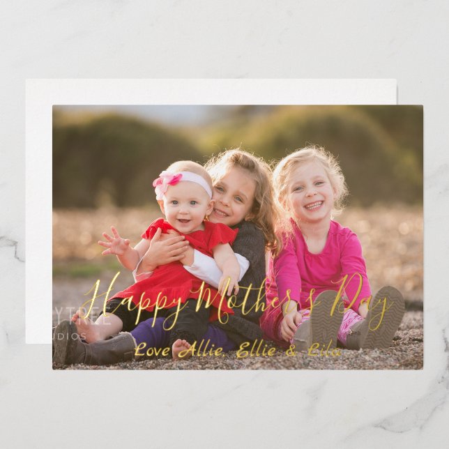 Tarjeta feliz del día de la madre (Anverso/Reverso)