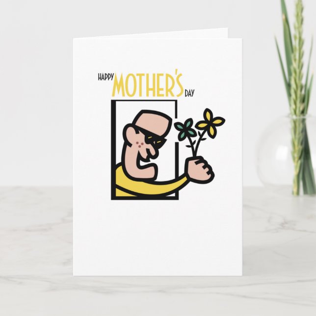 Tarjeta feliz del día de la madre (Anverso)