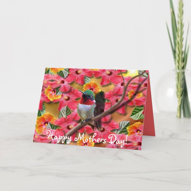 Tarjeta feliz del Día de la Madre del asilo del (Anverso)