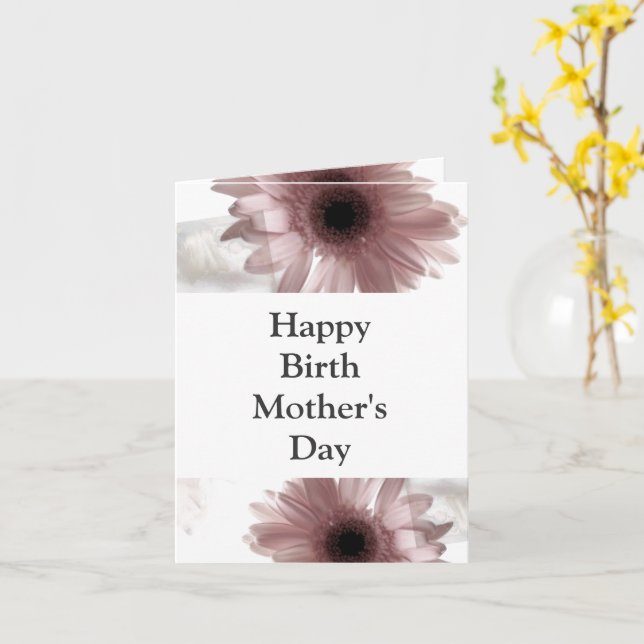 Tarjeta feliz del día de la madre - Madres nacidas (flor amarilla)