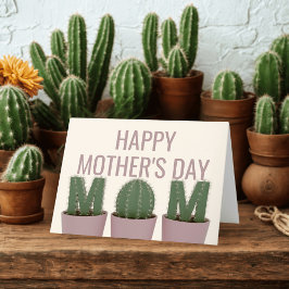 Tarjeta feliz del día de la madre para los entusia