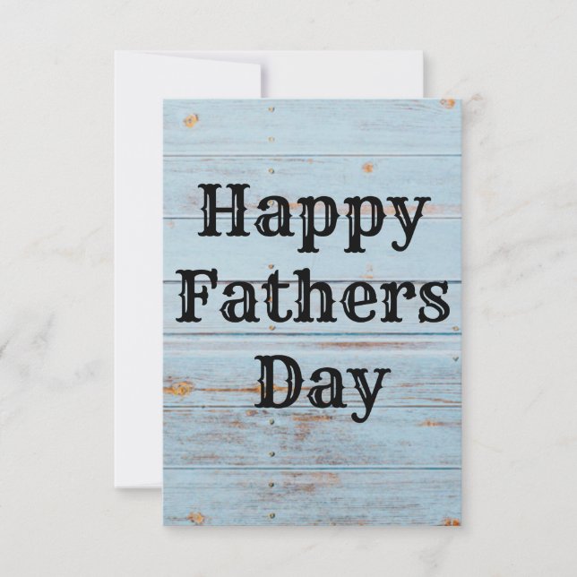 Tarjeta feliz del día de los padres (Anverso)