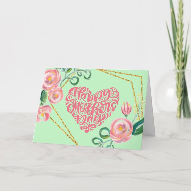 Tarjeta feliz del día de madre (Anverso)