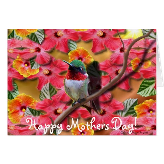 Tarjeta feliz del día de madres del asilo del