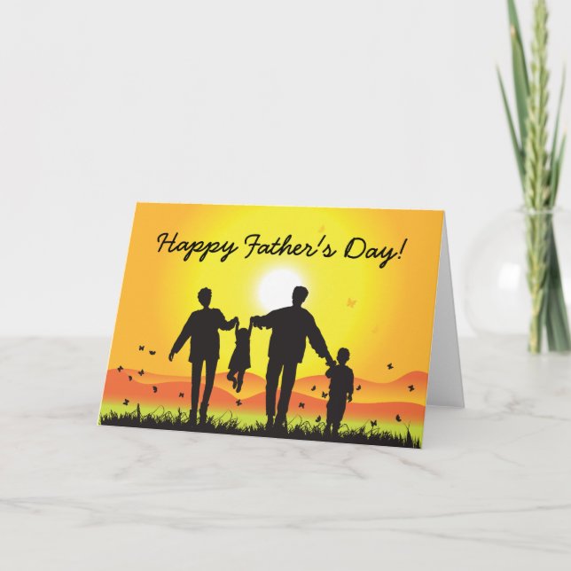 Tarjeta feliz del día de padre (Anverso)